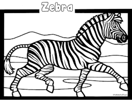 Zebra Color Page