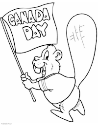 Canada Day Coloring Page