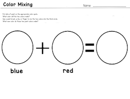 Blue Red Mixing Colors