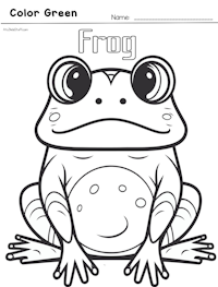 Frog Coloring Page