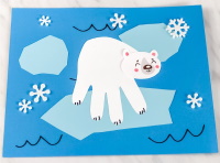 Polar Bear Handprint Craft