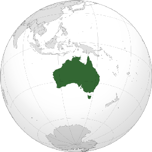 Australia globe