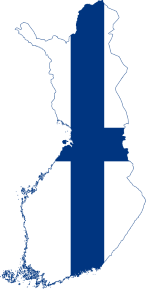 Finland Flag Map