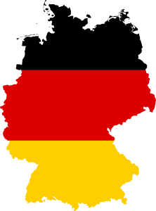 Germany Flag Map