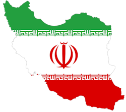 Iran Flag Map