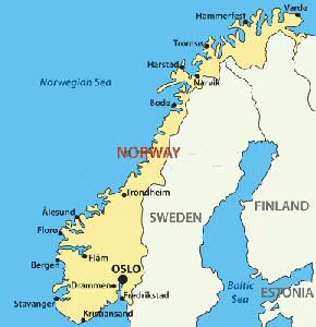 Map of Norway