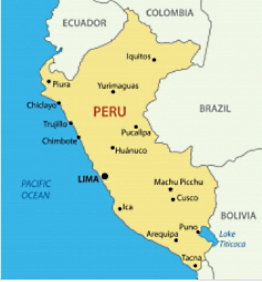 Map of Peru