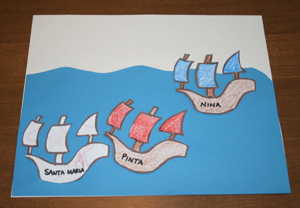 Columbus day craft