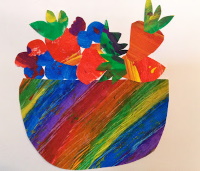 Painted Paper Fruit Bowl