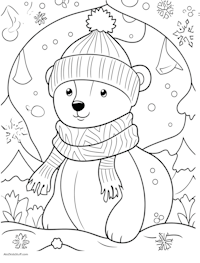 Winter Bear Color