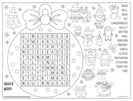 Christmas Ball Word Search