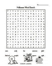 Halloween Word Search