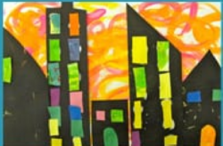 Van Gogh Inspired City Art Project