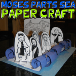 Moses Parting The Sea Paper Craft