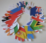 Flag Handprint Wreath