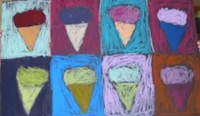 Pop Art Ice Cream Paintings