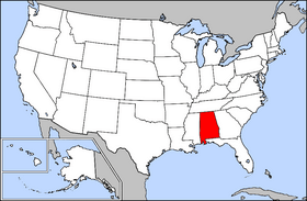 Alabama USA Map