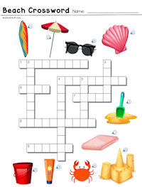 Beach Crossword