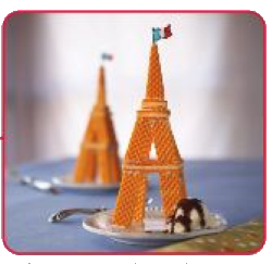 Eiffel Tower Cookie Sundae